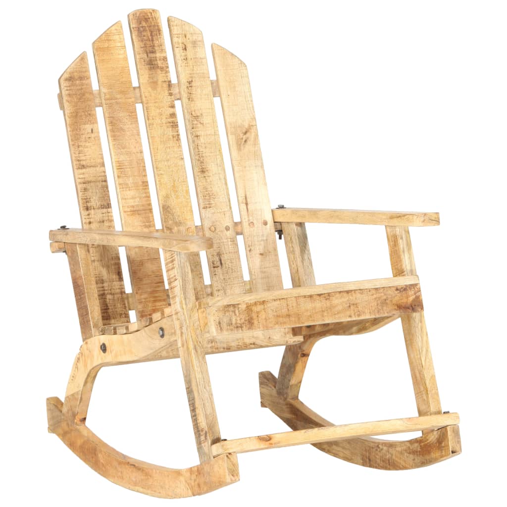 Chaise à bascule de jardin Bois de manguier solide - XIOS