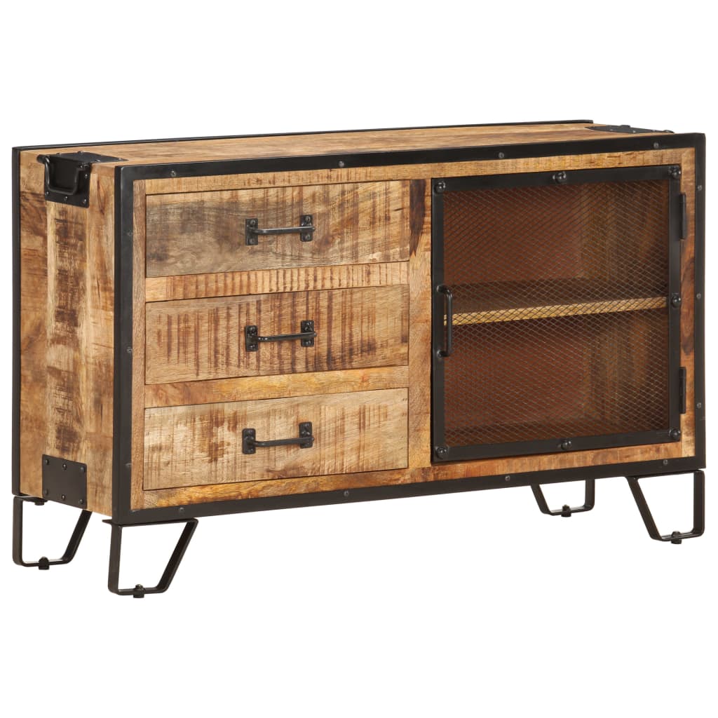 Buffet 100x31x60 cm Bois de manguier massif brut - XIOS