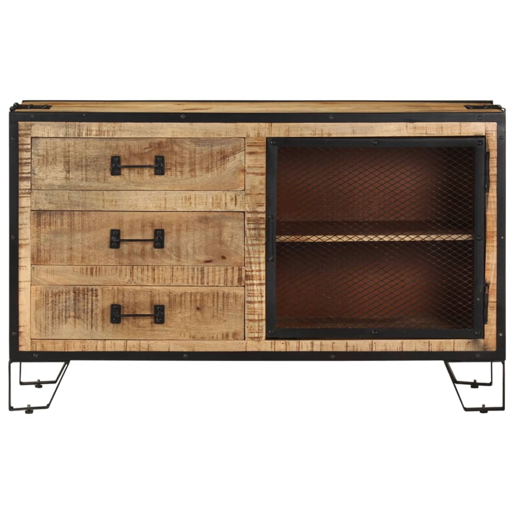 Buffet 100x31x60 cm Bois de manguier massif brut - XIOS