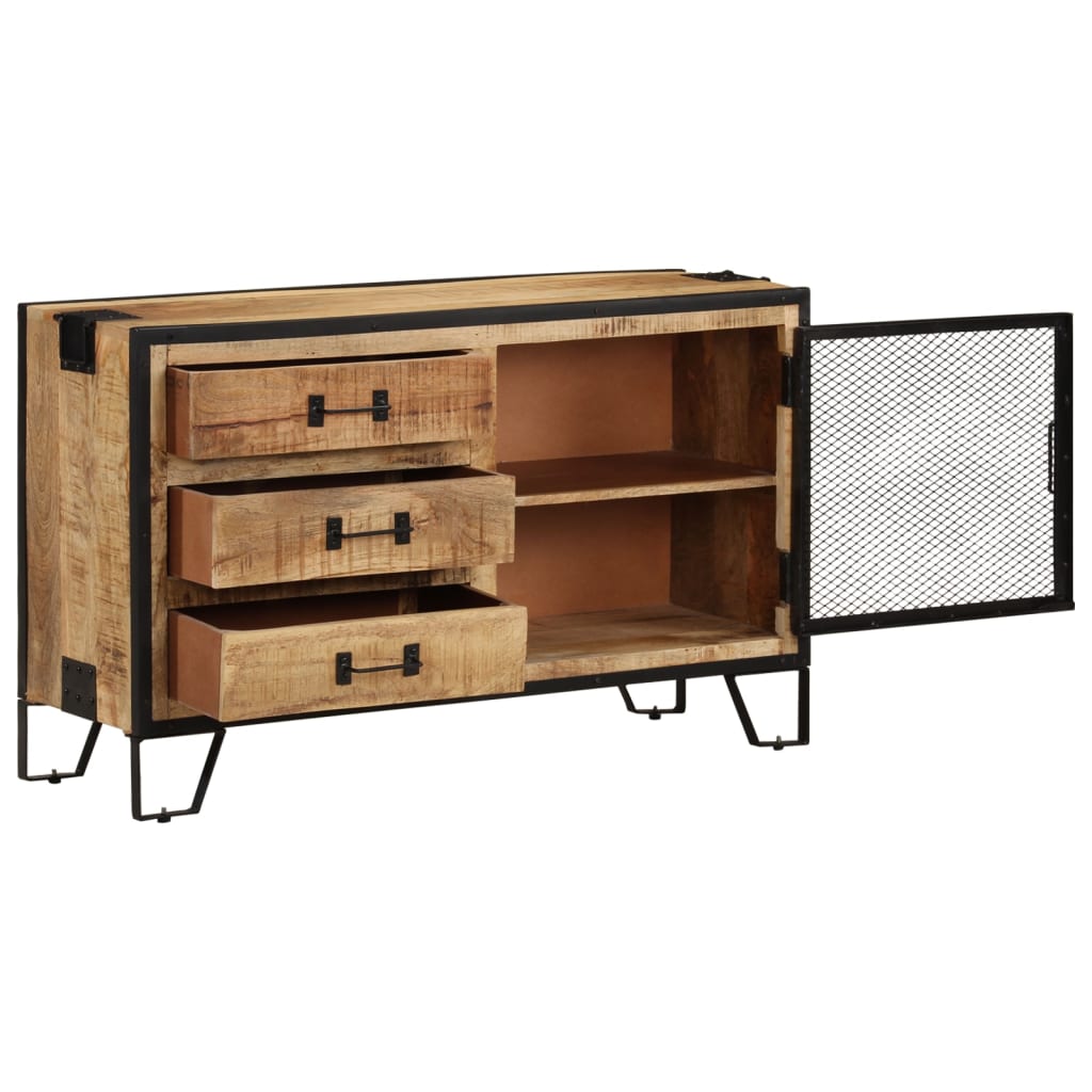 Buffet 100x31x60 cm Bois de manguier massif brut - XIOS