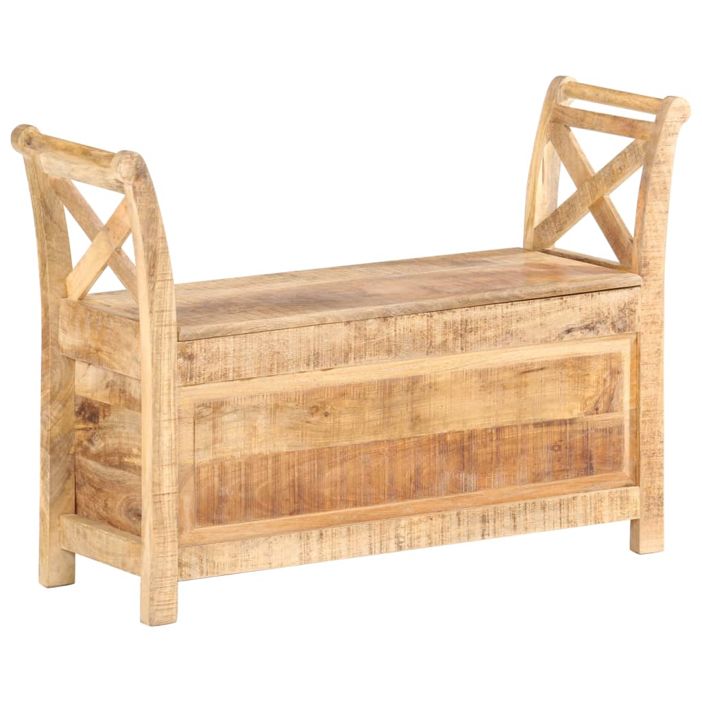Banc d'entrée 103x33x72 cm Bois de manguier solide - XIOS