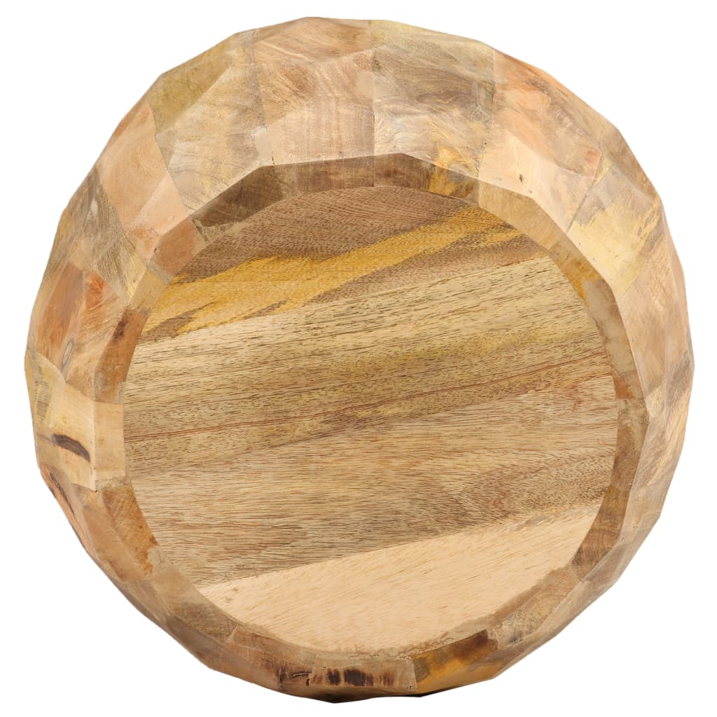 Tabouret tambour Bois de manguier solide