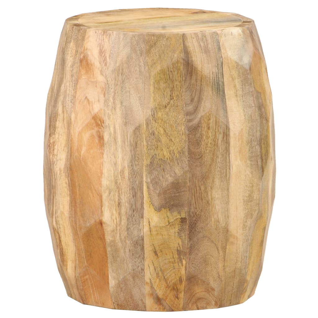 Tabouret tambour Bois de manguier solide