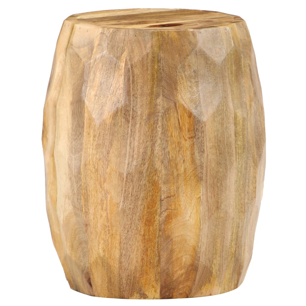 Tabouret tambour Bois de manguier solide