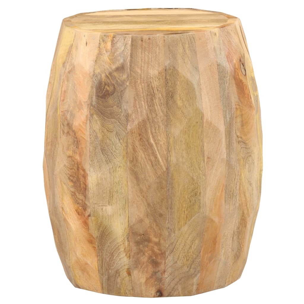 Tabouret tambour Bois de manguier solide