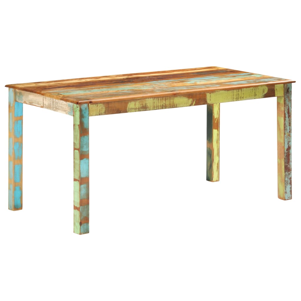 Table de salle à manger Bois de récupération solide 160x80x76cm - XIOS
