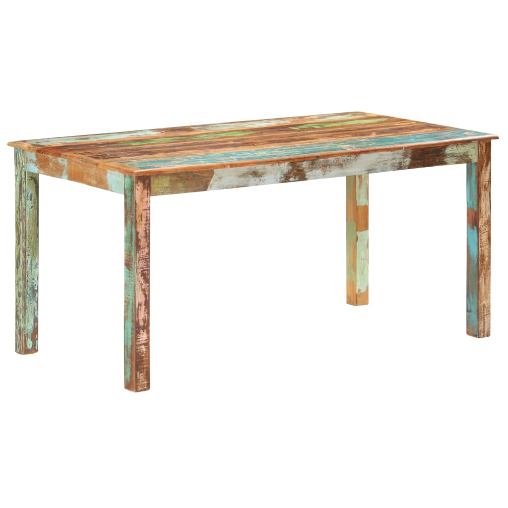 Table de salle à manger Bois de récupération solide 160x80x76cm - XIOS