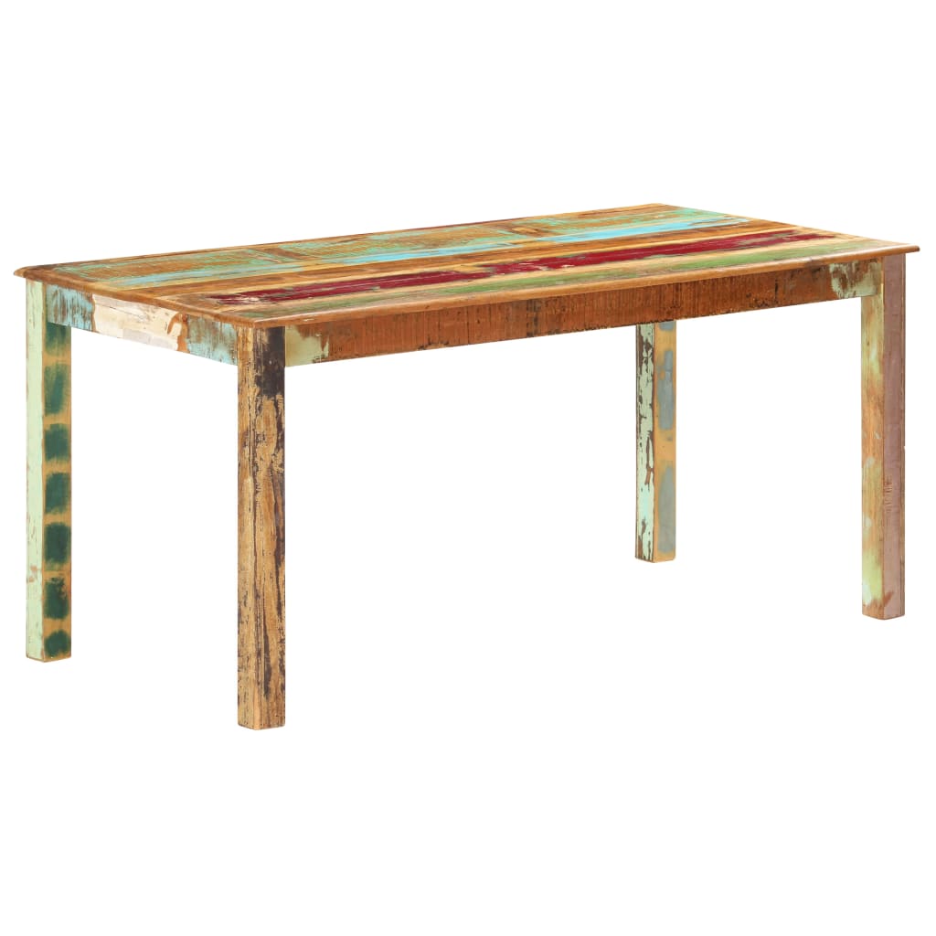 Table de salle à manger Bois de récupération solide 160x80x76cm - XIOS