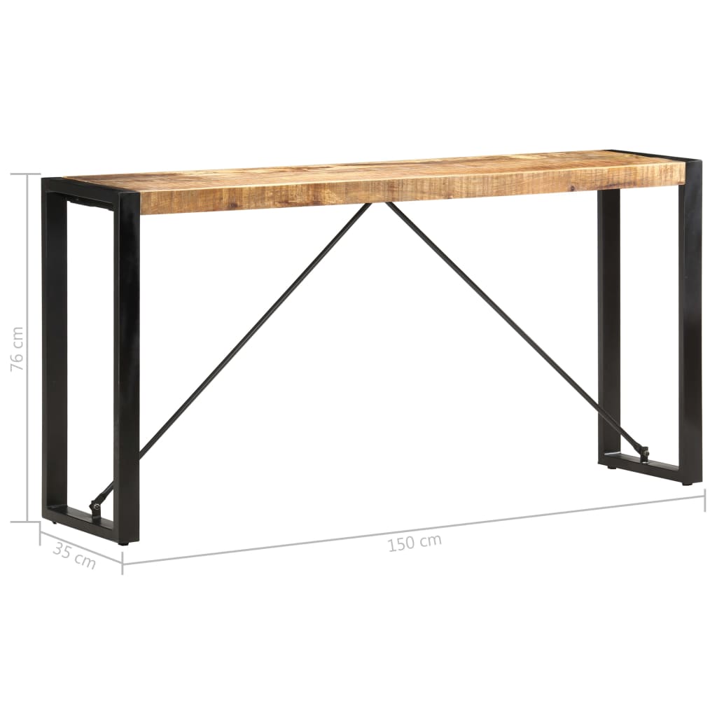 Table console 150x35x76 cm Bois de manguier massif - XIOS