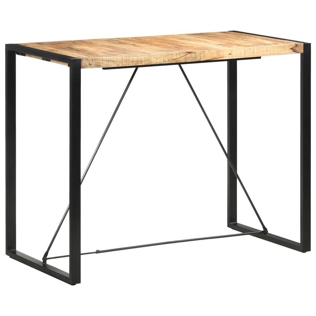 Table de bar 140x70x110 cm Bois de manguier massif - XIOS