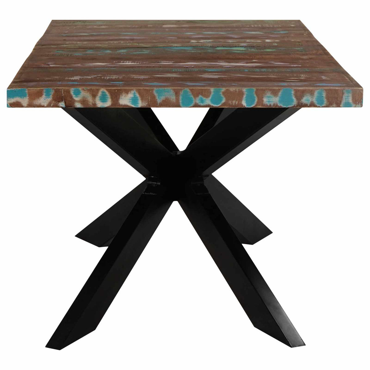Table de salle à manger 180x90x76cm Bois de récupération solide