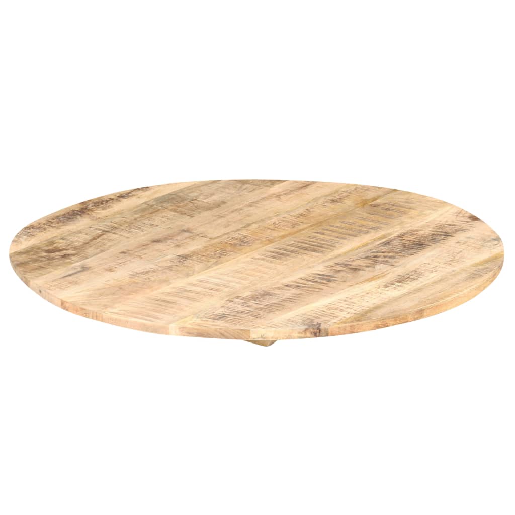 Dessus de table Bois de manguier solide Rond 15-16 mm 80 cm - XIOS