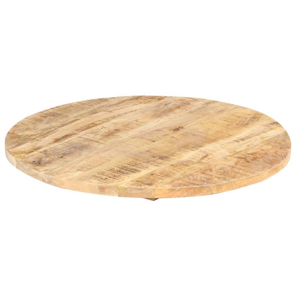 Dessus de table Bois de manguier solide Rond 25-27 mm 50 cm - XIOS