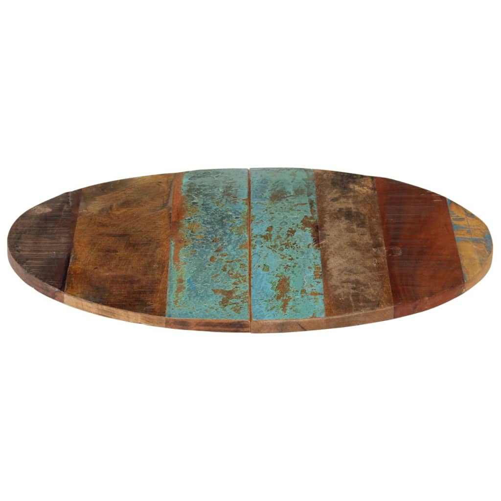 Dessus de table rond 60 cm 15-16 mm Bois de récupération - XIOS