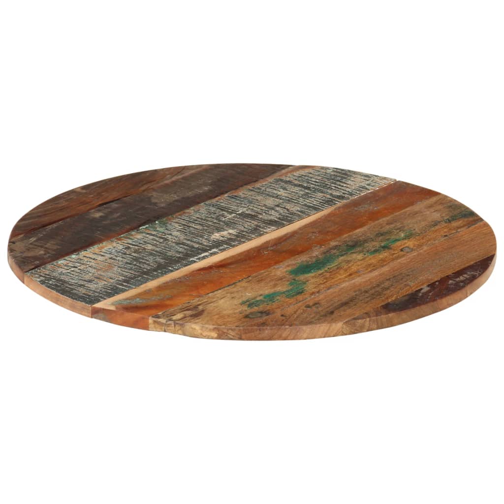 Dessus de table rond 60 cm 15-16 mm Bois de récupération - XIOS