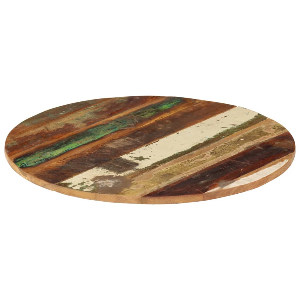 Dessus de table rond 60 cm 15-16 mm Bois de récupération - XIOS