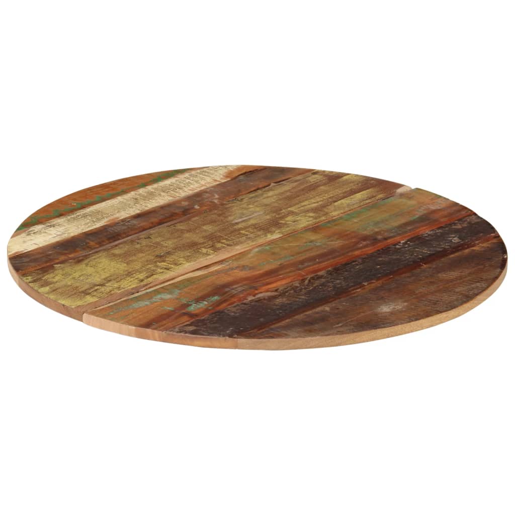 Dessus de table rond 70 cm 15-16 mm Bois de récupération - XIOS