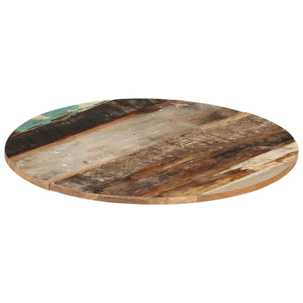 Dessus de table rond 70 cm 15-16 mm Bois de récupération - XIOS