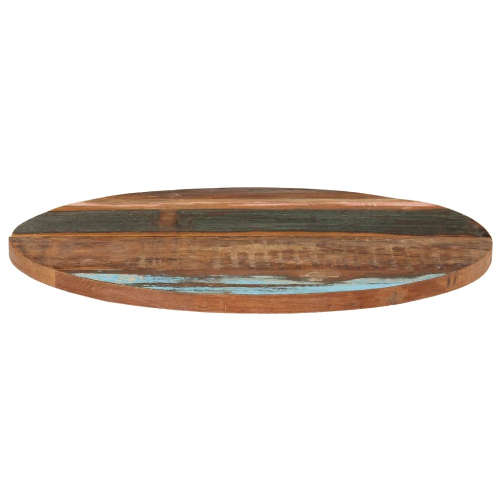 Dessus de table rond 70 cm 25-27 mm Bois de récupération solide - XIOS