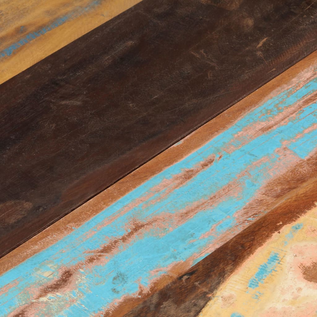 Dessus de table rond 80 cm 25-27 mm Bois de récupération solide - XIOS