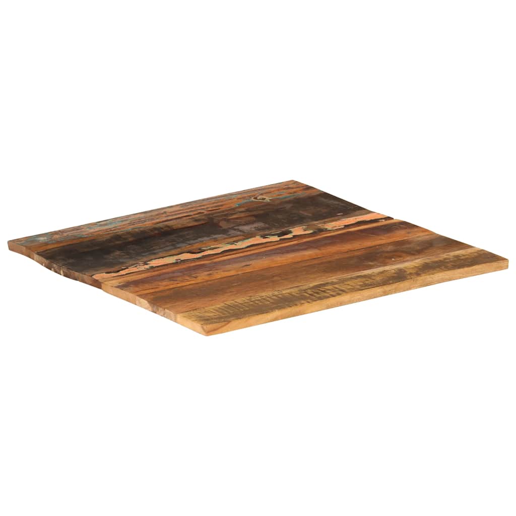 Dessus de table carré 60x60 cm 15-16 mm Bois de récupération - XIOS