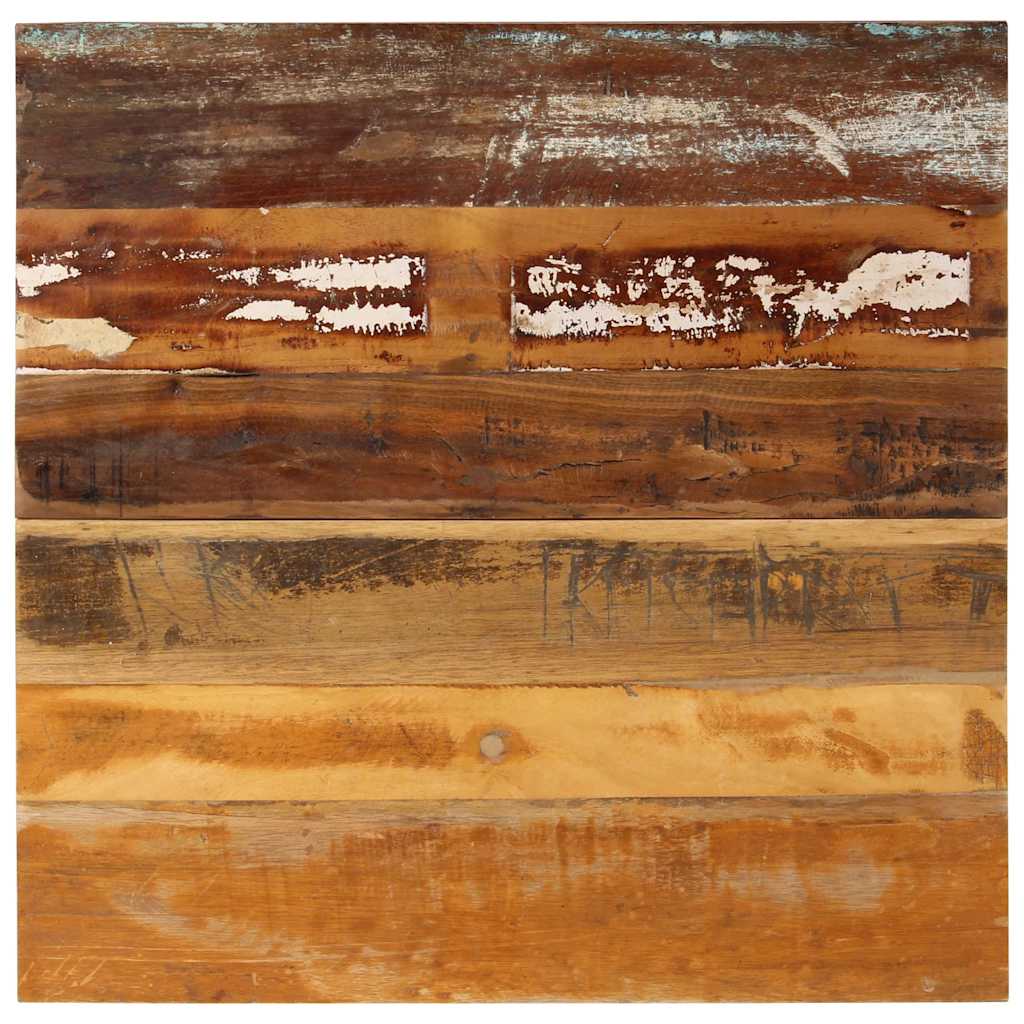 Dessus de table carré 70x70 cm 15-16 mm Bois de récupération - XIOS
