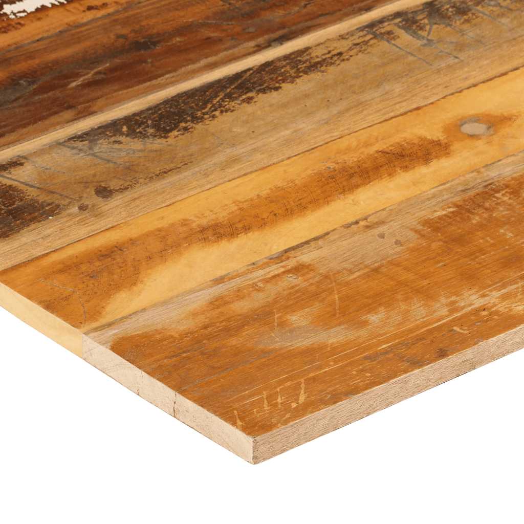 Dessus de table carré 70x70 cm 15-16 mm Bois de récupération - XIOS