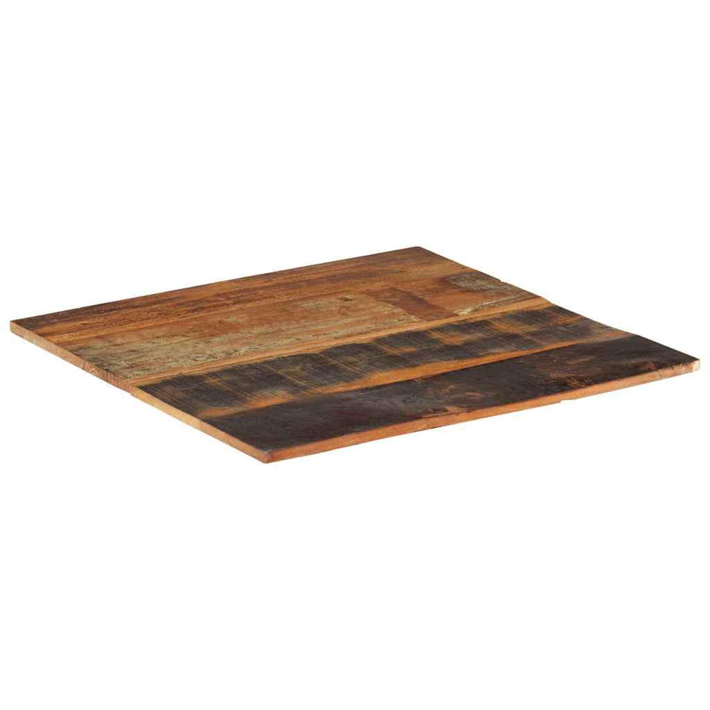Dessus de table carré 70x70 cm 15-16 mm Bois de récupération - XIOS