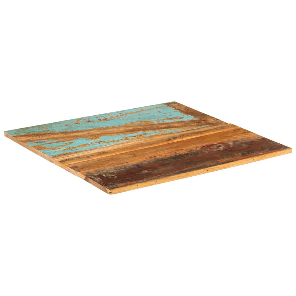 Dessus de table carré 70x70 cm 15-16 mm Bois de récupération - XIOS