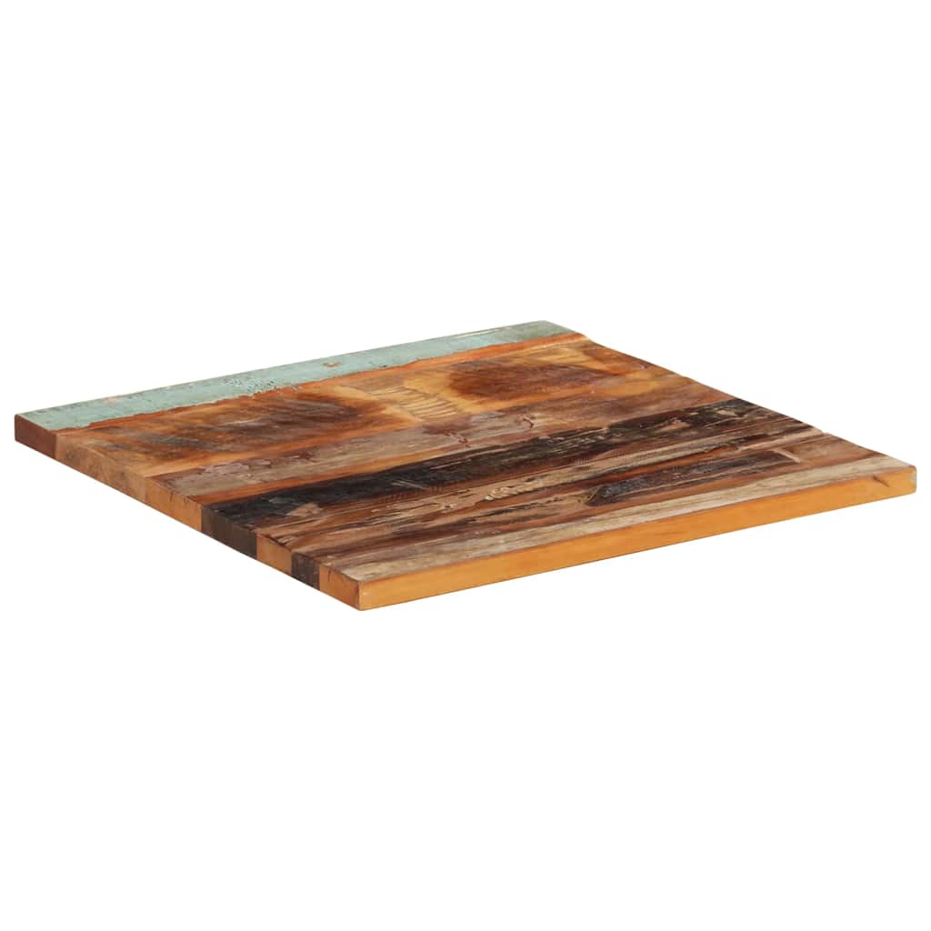Dessus de table carré 60x60 cm 25-27 mm Bois de récupération - XIOS