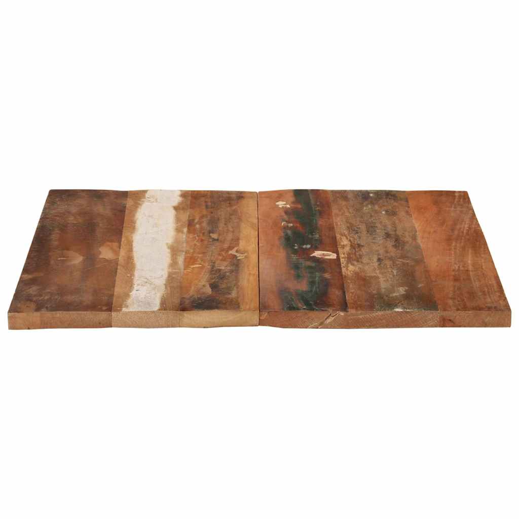 Dessus de table carré 70x70 cm 25-27 mm Bois de récupération - XIOS