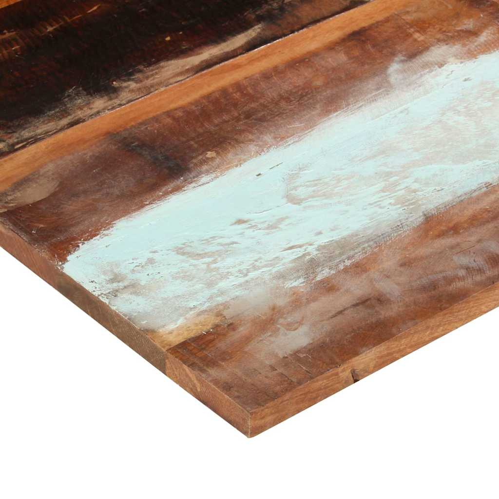 Dessus de table carré 80x80 cm 25-27 mm Bois de récupération - XIOS