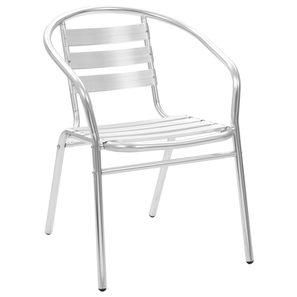 Ensemble à manger d'extérieur 5 pcs Aluminium Argenté - XIOS