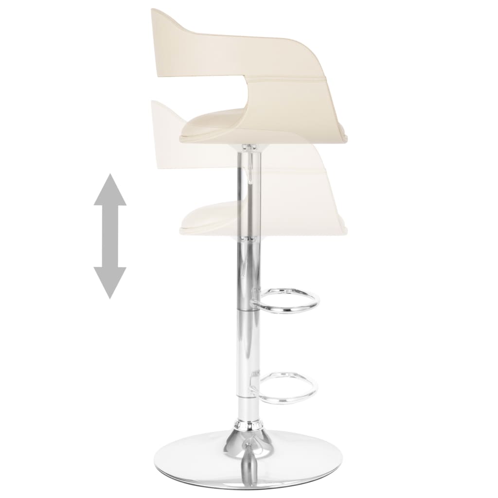 Tabouret de bar Blanc Similicuir - XIOS