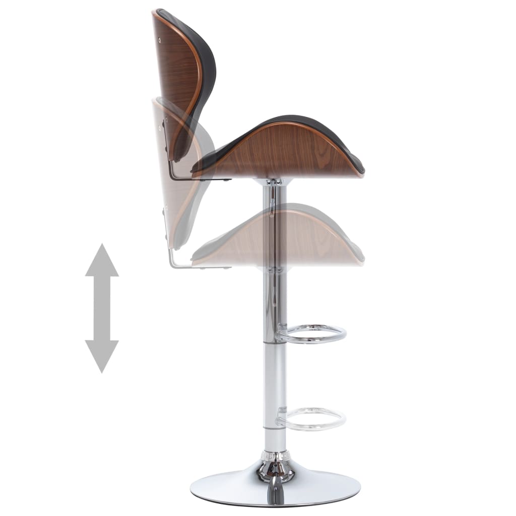 Tabouret de bar Noir Similicuir - XIOS