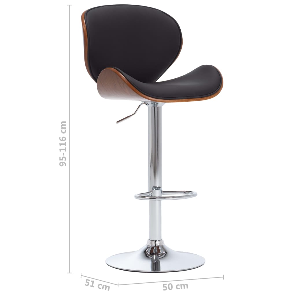 Tabouret de bar Noir Similicuir - XIOS