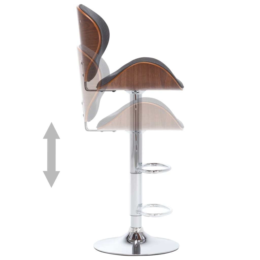 Tabouret de bar Gris Tissu - XIOS