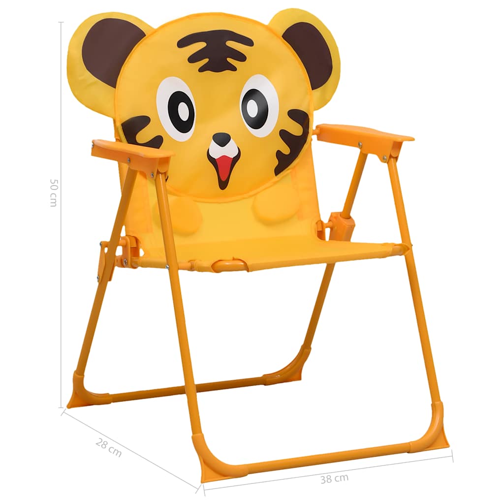 Ensemble de bistro avec parasol pour enfants 3 pcs Jaune - XIOS