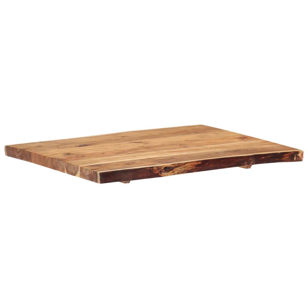 Dessus de table Bois d'acacia massif 80x(50-60)x3,8 cm - XIOS