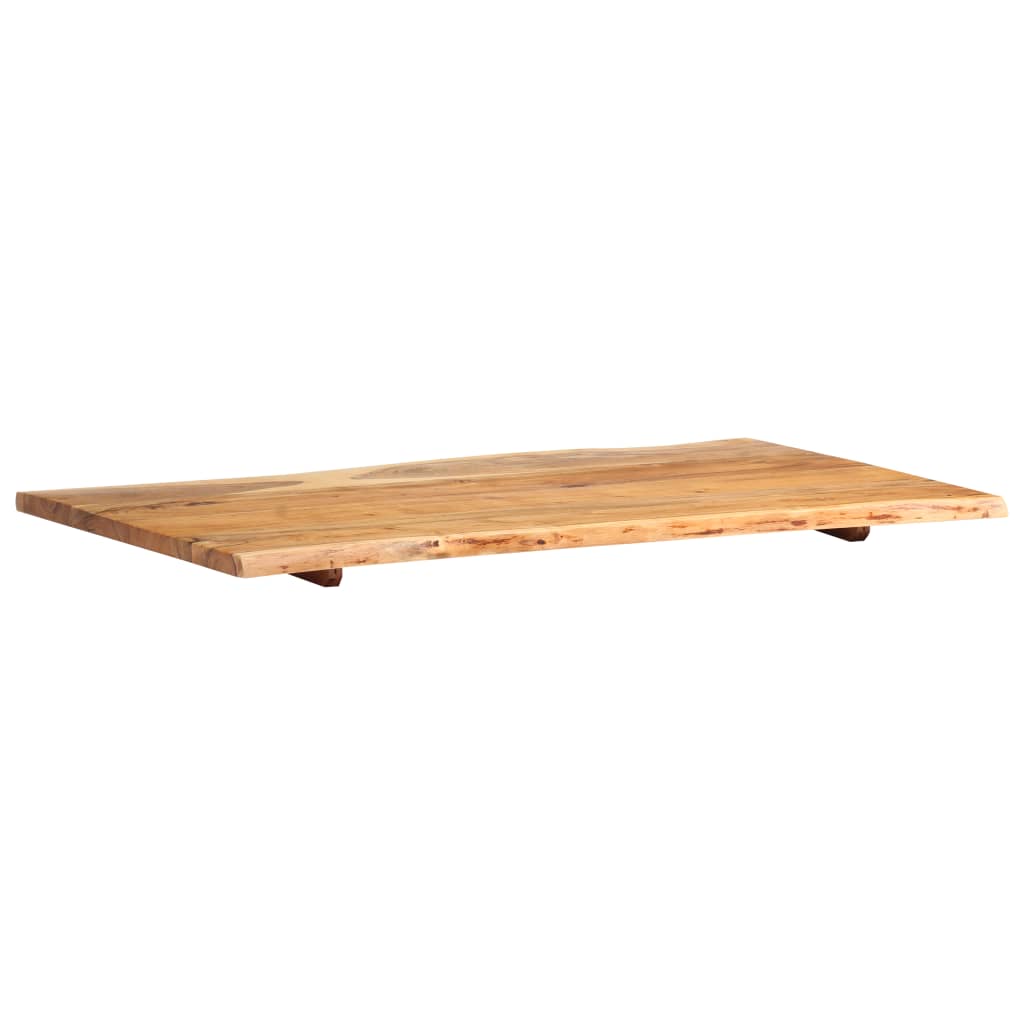 Dessus de table Bois d'acacia massif 100x(50-60)x2,5 cm - XIOS