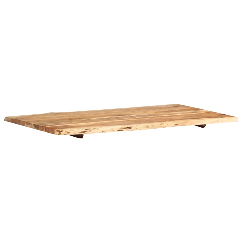 Dessus de table Bois d'acacia massif 100x(50-60)x2,5 cm - XIOS