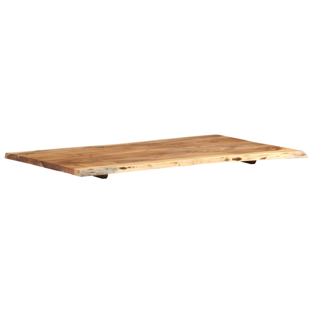 Dessus de table Bois d'acacia massif 100x(50-60)x2,5 cm - XIOS