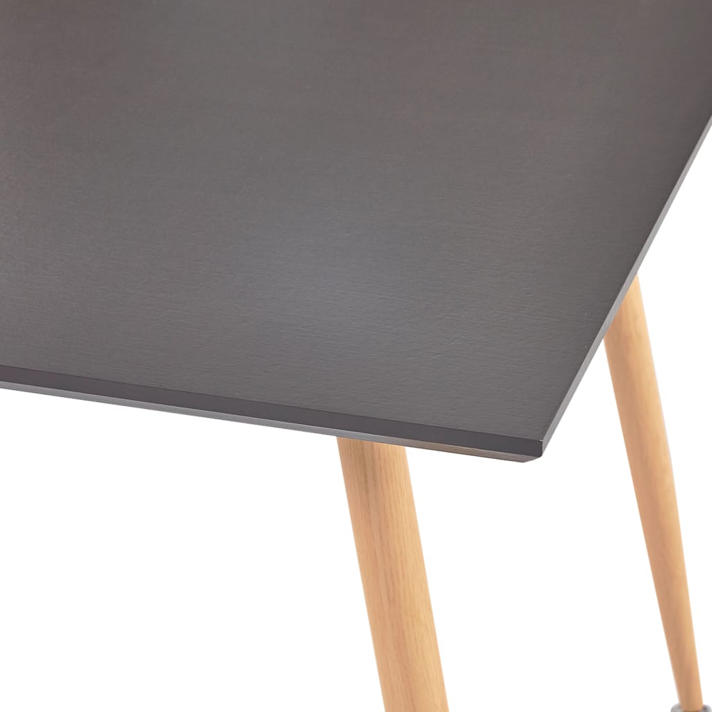 Table de salle à manger Gris et chêne 80,5x80,5x73 cm MDF - XIOS