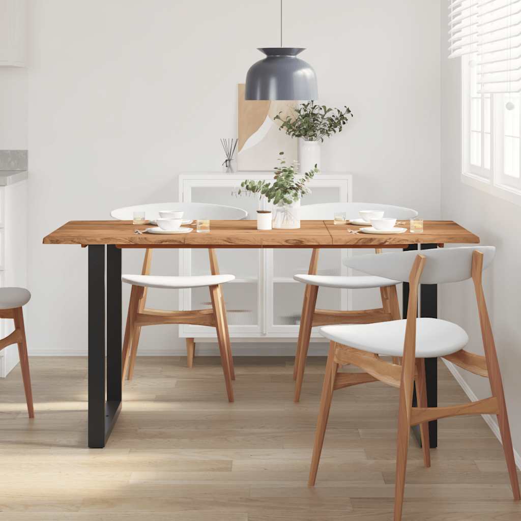 Table de salle à manger 154x80x76 cm Bois d'acacia solide - XIOS