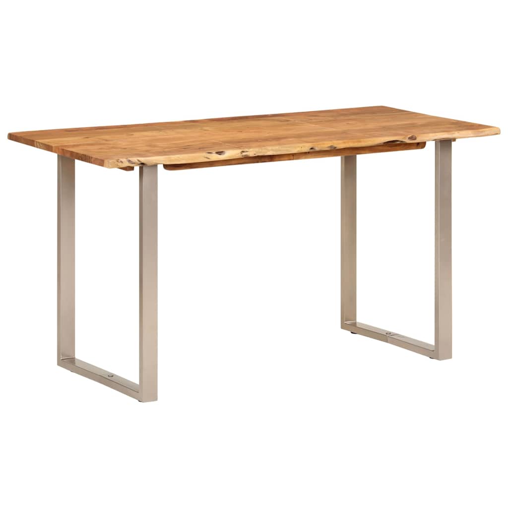 Table de salle à manger 140x70x76 cm Bois d'acacia solide - XIOS