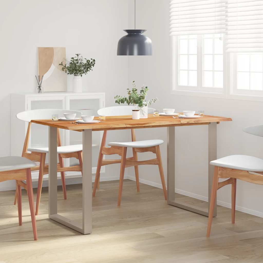 Table de salle à manger 140x70x76 cm Bois d'acacia solide - XIOS