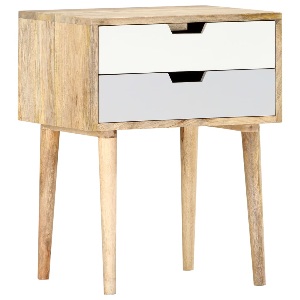 Table de chevet 47x35x59 cm Bois de manguier massif - XIOS