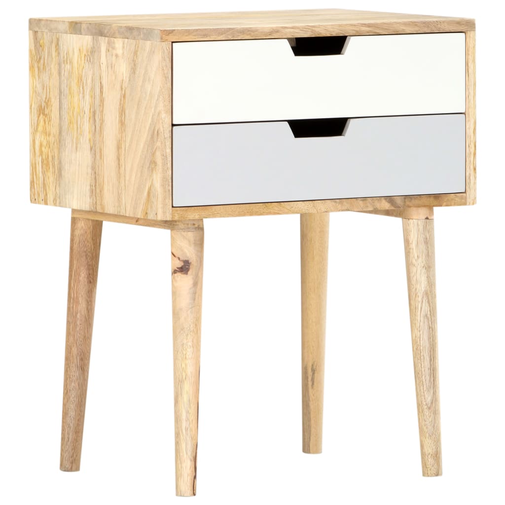 Table de chevet 47x35x59 cm Bois de manguier massif - XIOS