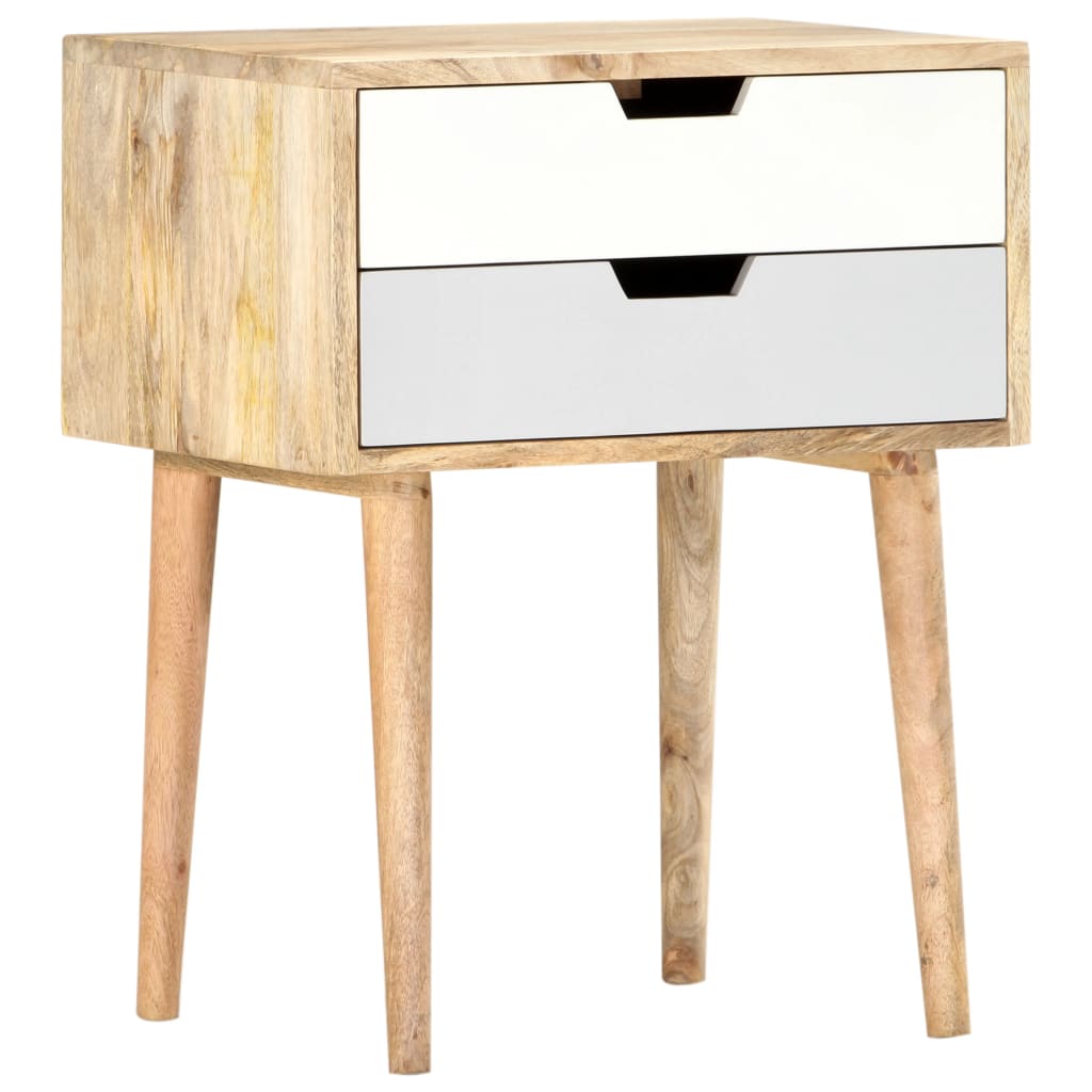 Table de chevet 47x35x59 cm Bois de manguier massif - XIOS