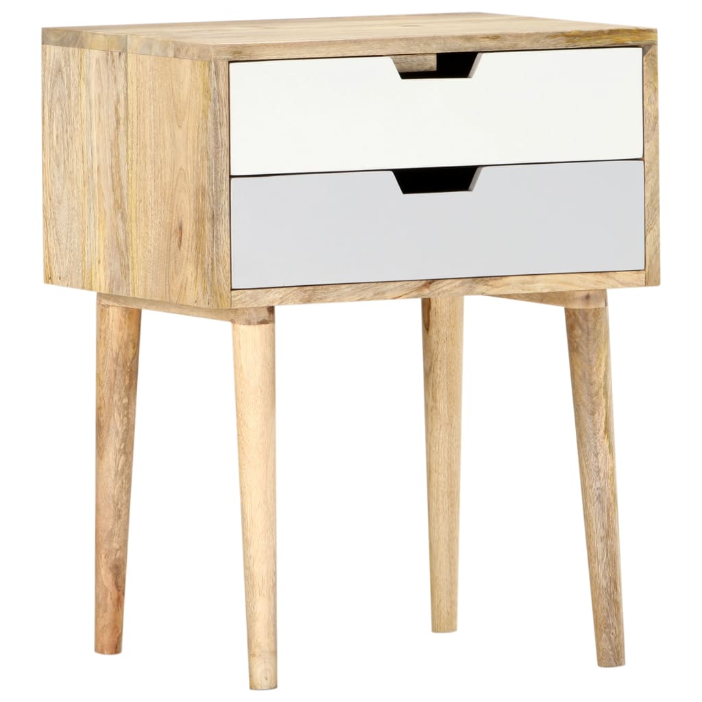 Table de chevet 47x35x59 cm Bois de manguier massif - XIOS